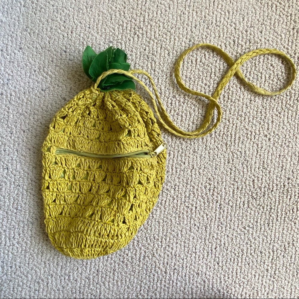 H&M Pineapple Crochet Crossbody Purse